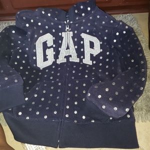 👉 NEW 👈KIDS GAP GIRLS LOGO FLEECE HOODIE L - 10